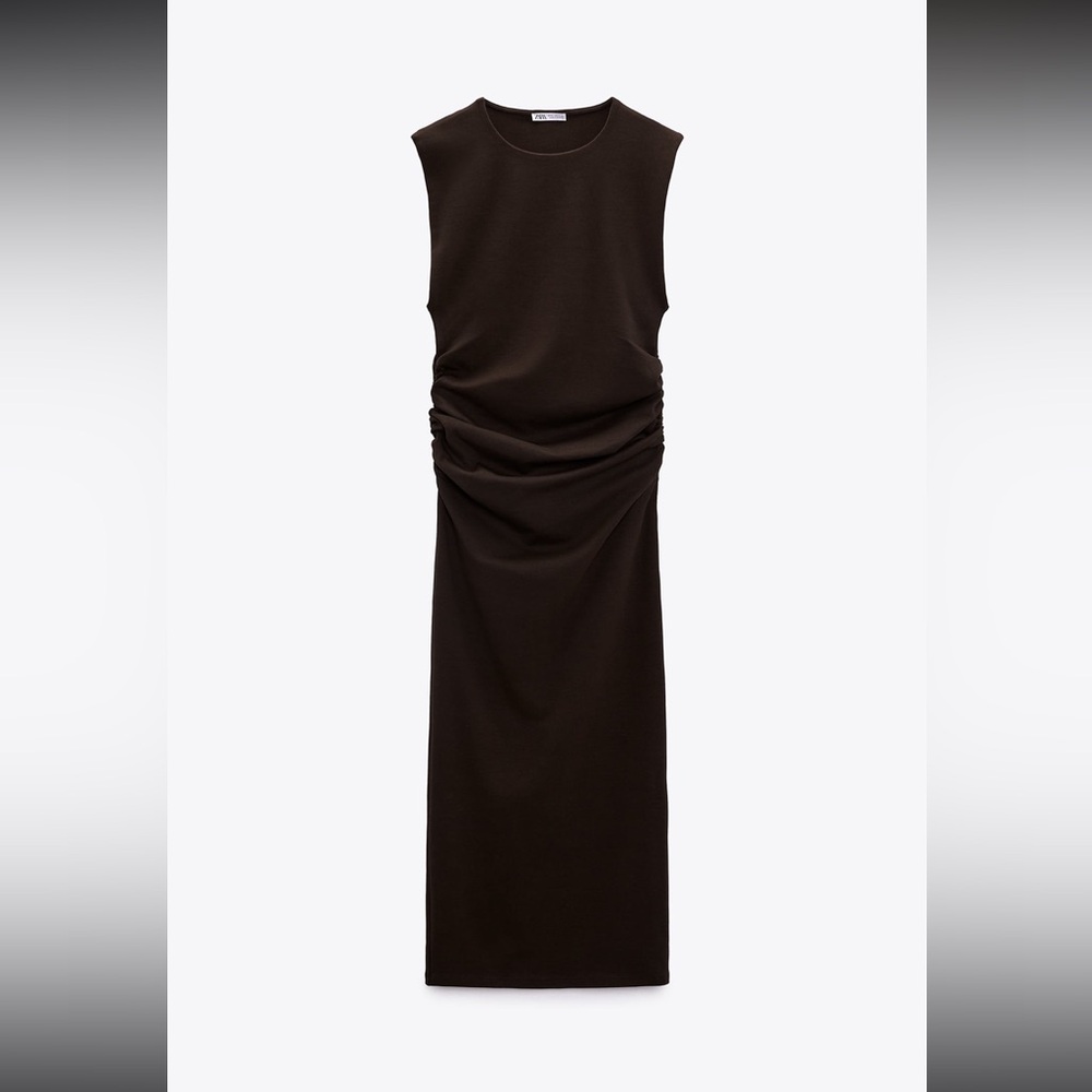 Zara Ruched bodycon dress